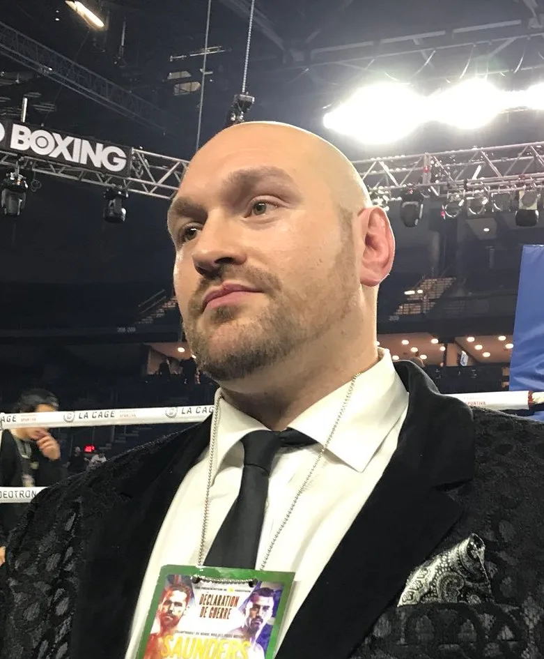 Tyson Fury at Place Bell in Laval in 2017.